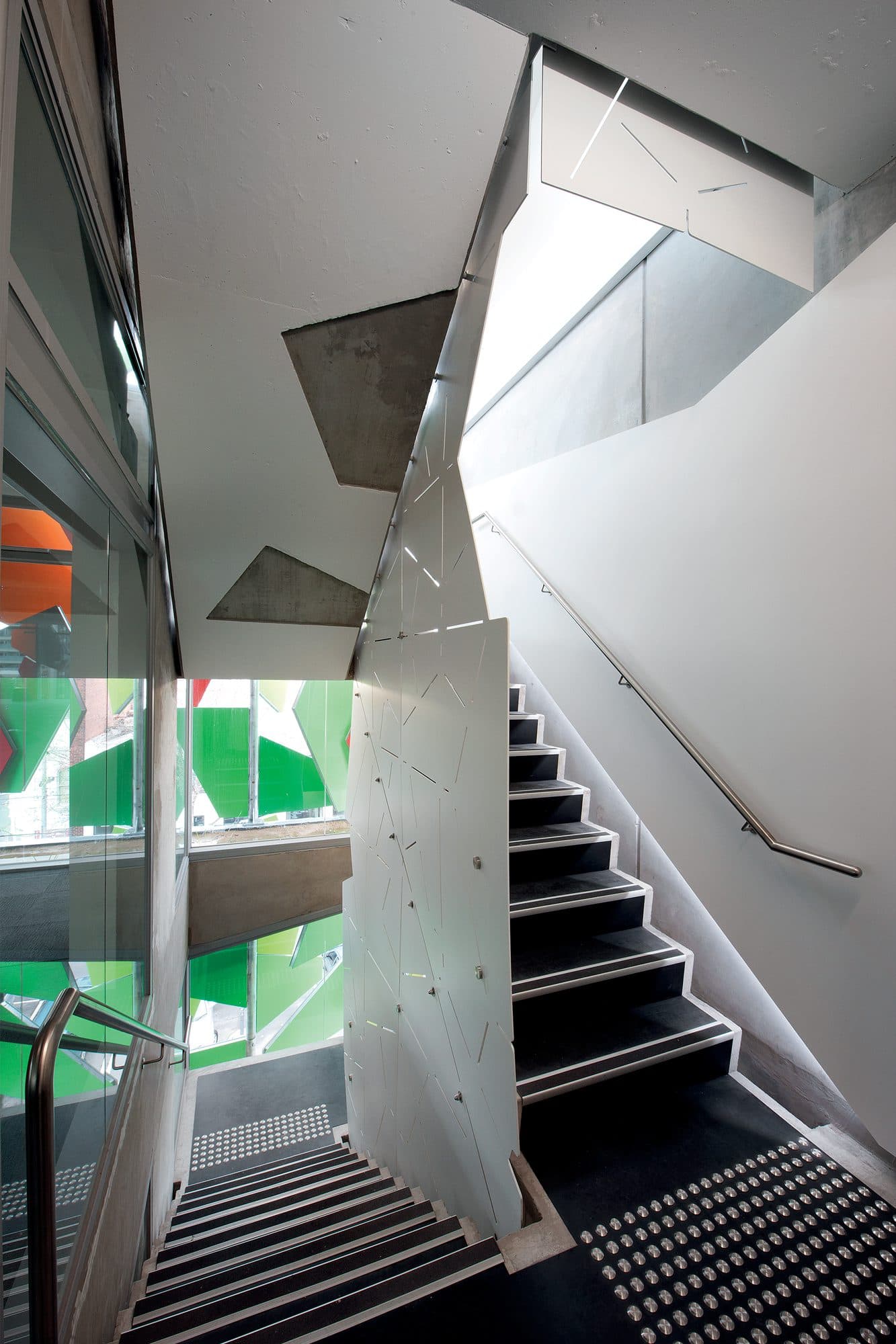 Stairway of the Pixel Building.